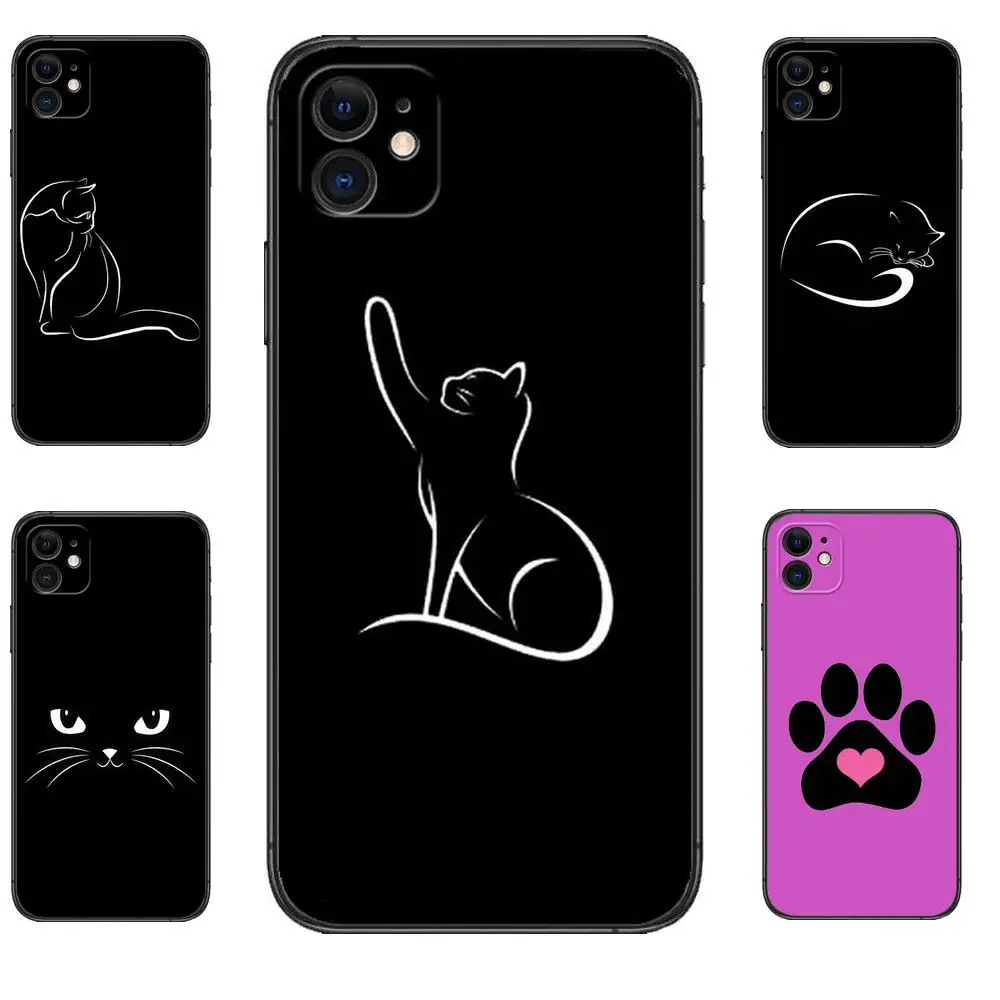 Cute Black Cat Cartoon phone Case For IPhone 13 12 11 Pro Max Mini SE XR X XS Max 8Plus 7plus 6 6S New Shell phone Case
Cute Black Cat Cartoon phone Case For IPhone 13 12 11 Pro Max Mini SE XR X XS Max 8Plus 7plus 6 6S New Shell phone Case
