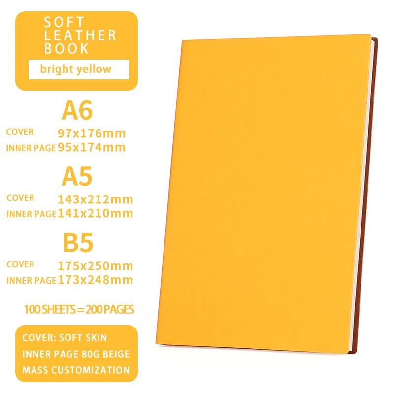 Simple notebook 100 sheets 80g B5 bright yellow thickening practical plan secretary office stationery gift school diary
Simple notebook 100 sheets 80g B5 bright yellow thickening practical plan secretary office stationery gift school diary