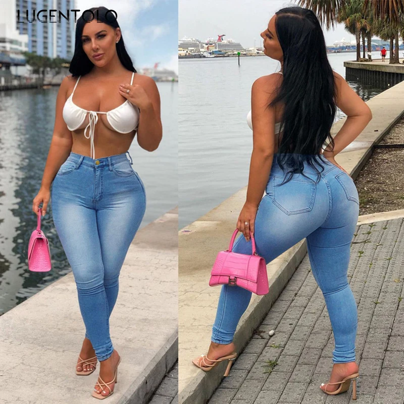 Women Skinny Jeans Fashion High Waist Thin Denim Spring Summer Casual Trousers Washed Long Pencil Jeans
Women Skinny Jeans Fashion High Waist Thin Denim Spring Summer Casual Trousers Washed Long Pencil Jeans