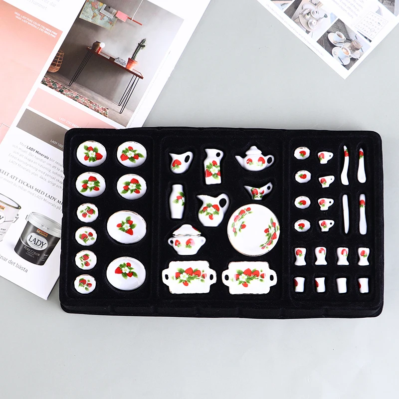 40 шт. 1:12 миниатюрная посуда для кукольного домика, фарфоровая керамическая чайная чашка, набор посуды
40 шт. 1:12 миниатюрная посуда для кукольного домика, фарфоровая керамическая чайная чашка, набор посуды