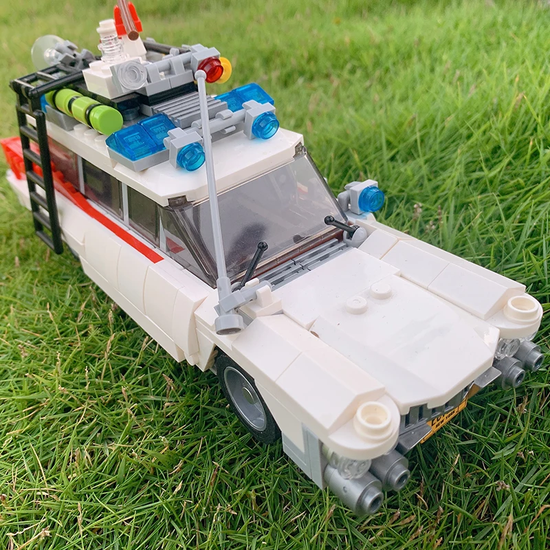 

Movie Animation High-tech Series Ghost Car Static Vehicle Decoration Model Building Blocks Brick Toys Kids Birthday Gift Set