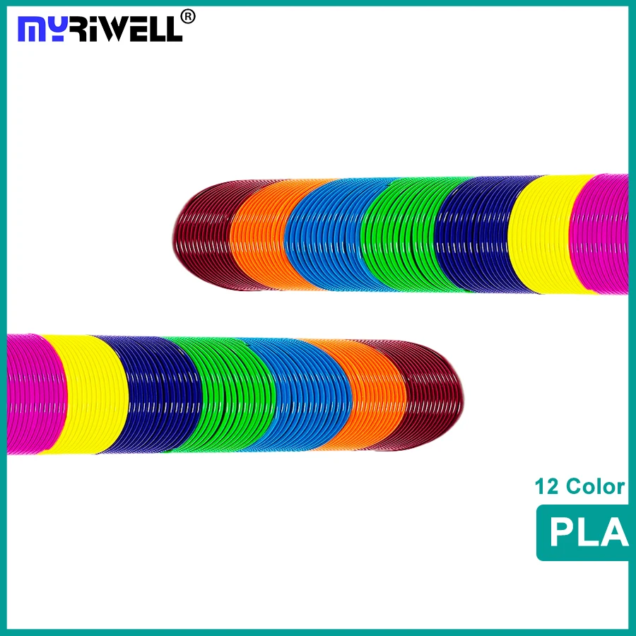 

3D Printer Filaments 60 Meters 12 colors 3D Printing Pen Plastic Threads Wire 1.75 mm Printer Consumables 3D Pen Filament PLA