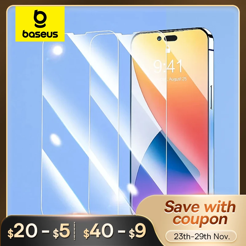 Baseus 0.3mm Glass Screen Protector Compatible for iPhone 12 Pro 11 XR 7 8 Plus 5.5 Inch SE2 SE3 4.7 Inch 2Pack Tempered Glass
Baseus 0.3mm Glass Screen Protector Compatible for iPhone 12 Pro 11 XR 7 8 Plus 5.5 Inch SE2 SE3 4.7 Inch 2Pack Tempered Glass