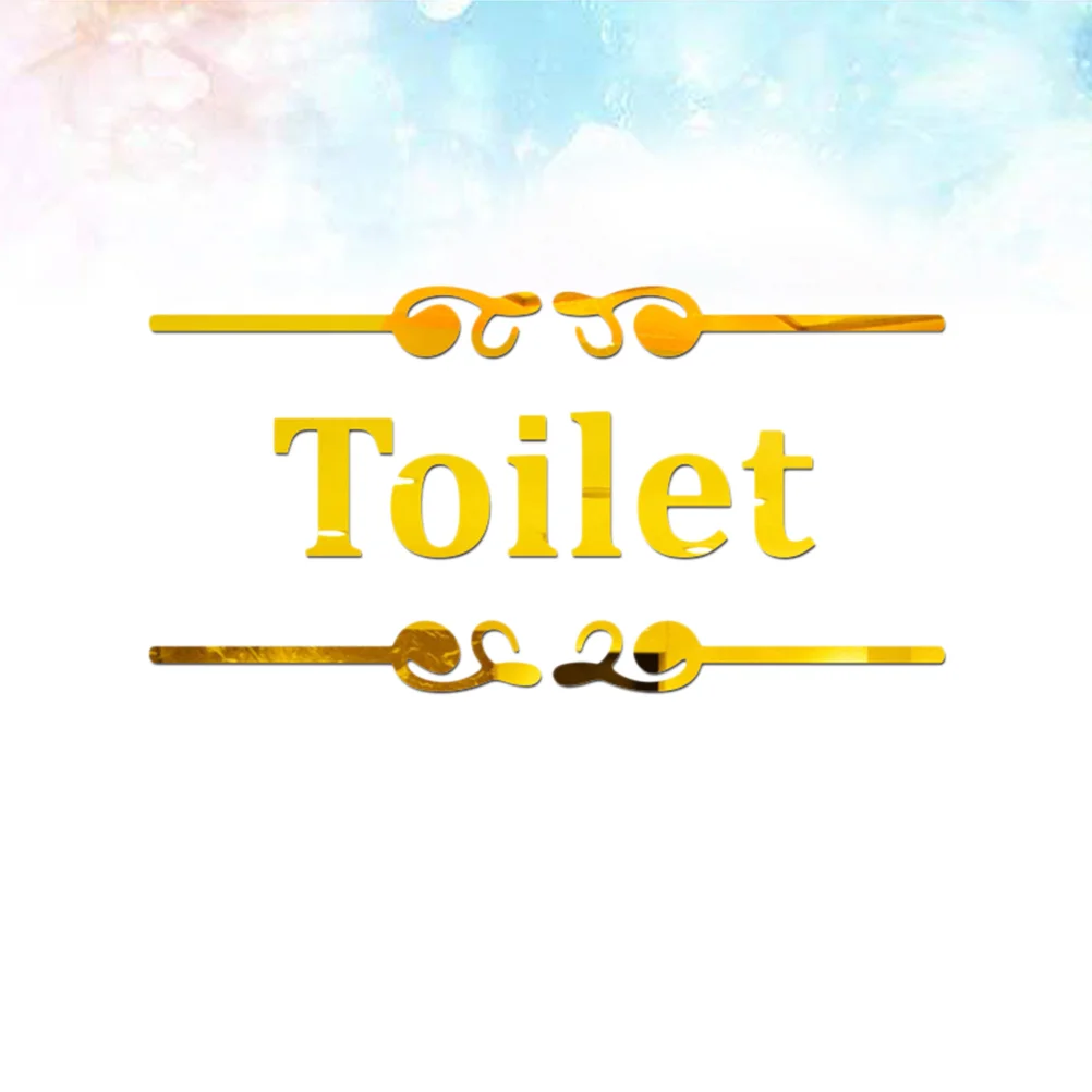 Sticker Wall Toilet Bathroom Mirror Sign Stickers Door Signs Acrylic English Creative Restroom Decal Decals Wc Decorative
Sticker Wall Toilet Bathroom Mirror Sign Stickers Door Signs Acrylic English Creative Restroom Decal Decals Wc Decorative