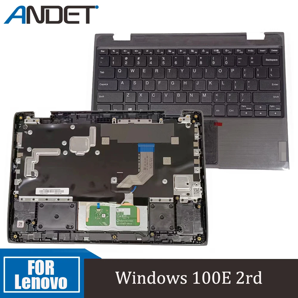 Новая Оригинальная верхняя крышка для ноутбука Lenovo Windows 100E 2rd с английской клавиатурой США с сенсорной панелью C Shell 5CB0T77532
Новая Оригинальная верхняя крышка для ноутбука Lenovo Windows 100E 2rd с английской клавиатурой США с сенсорной панелью C Shell 5CB0T77532
