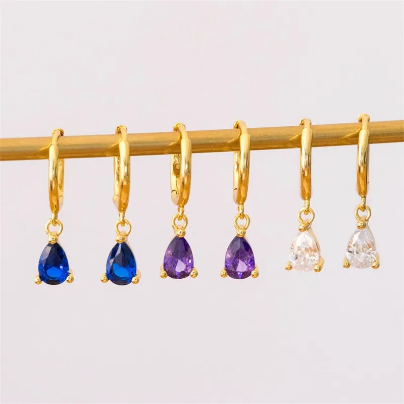 2022 New Fashion Women Elegant Waterdrop Shaped Zircon Inlaid Copper Drop Earring Women Sexy Party Waterdrop Zircon Earring
2022 New Fashion Women Elegant Waterdrop Shaped Zircon Inlaid Copper Drop Earring Women Sexy Party Waterdrop Zircon Earring