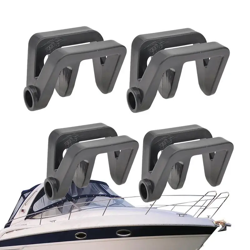 

Boat Bumper Rail Clips Quick Release 4Pcs Pontoon Boat Square Rail Hanger Adjustable Cleats/Clips/Hangers For Docking Bumpers