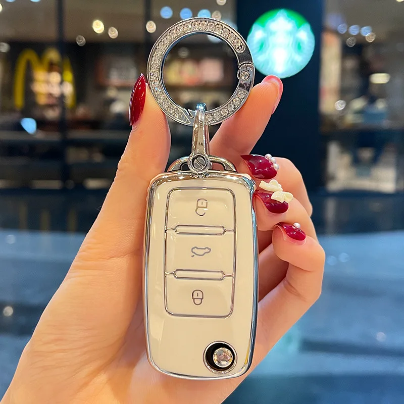 New TPU Car Flip Key Case Cover Shell For VW Volkswagen Polo Tiguan Passat Golf Jetta Lavida Skoda Octavia Car Accessories
New TPU Car Flip Key Case Cover Shell For VW Volkswagen Polo Tiguan Passat Golf Jetta Lavida Skoda Octavia Car Accessories