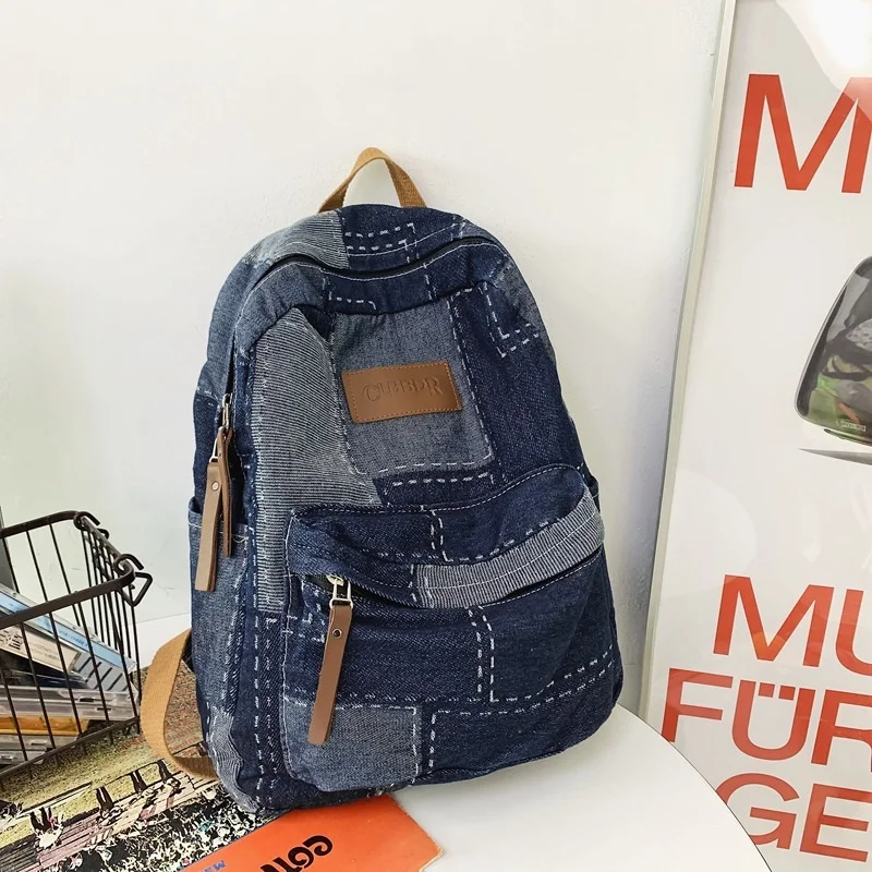 Vintage Denim Women's Backpack Large Capacity School Bag For Girls Fashion Casual Female Travel
Vintage Denim Women's Backpack Large Capacity School Bag For Girls Fashion Casual Female Travel