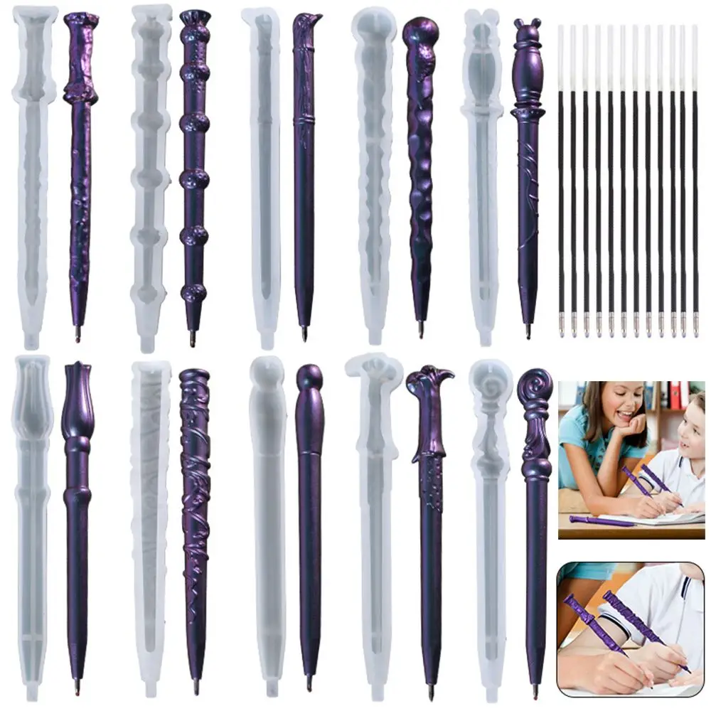 Transparent Pen Silicone Mould Dried Flower Resin Decorative Craft DIY Ballpoint Pen Mold Epoxy Resin Molds for Jewelry
Transparent Pen Silicone Mould Dried Flower Resin Decorative Craft DIY Ballpoint Pen Mold Epoxy Resin Molds for Jewelry