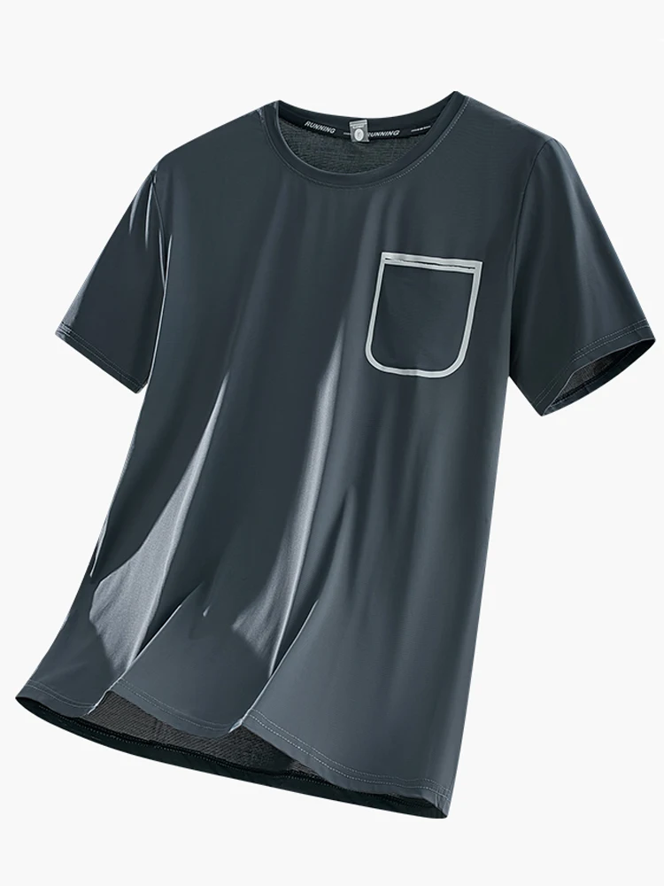 Summer Reflective Pockets T-shirts Men Short Sleeve Sportswear Breathable Ice Cool Quick Dry Gym Tshirts Workout Nylon Tees Tops
Summer Reflective Pockets T-shirts Men Short Sleeve Sportswear Breathable Ice Cool Quick Dry Gym Tshirts Workout Nylon Tees Tops