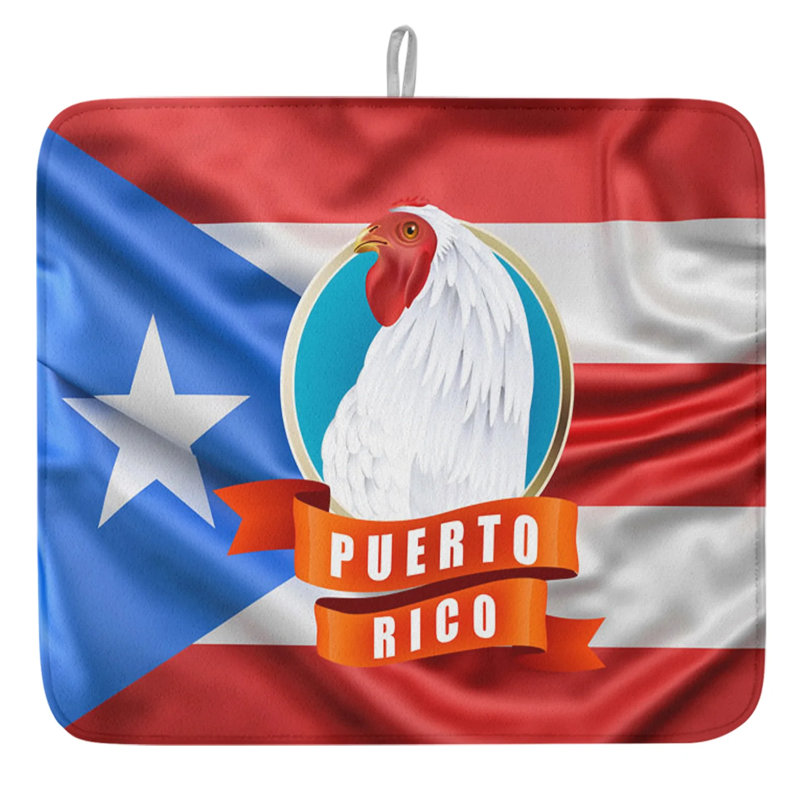 Флаг петуха в Пуэрто-Рико, бытовой коврик для сушки посуды, кухонный коврик для чашек, посуды, подстилка для раковины, впитывающий предмет дл... 
Флаг петуха в Пуэрто-Рико, бытовой коврик для сушки посуды, кухонный коврик для чашек, посуды, подстилка для раковины, впитывающий предмет дл...