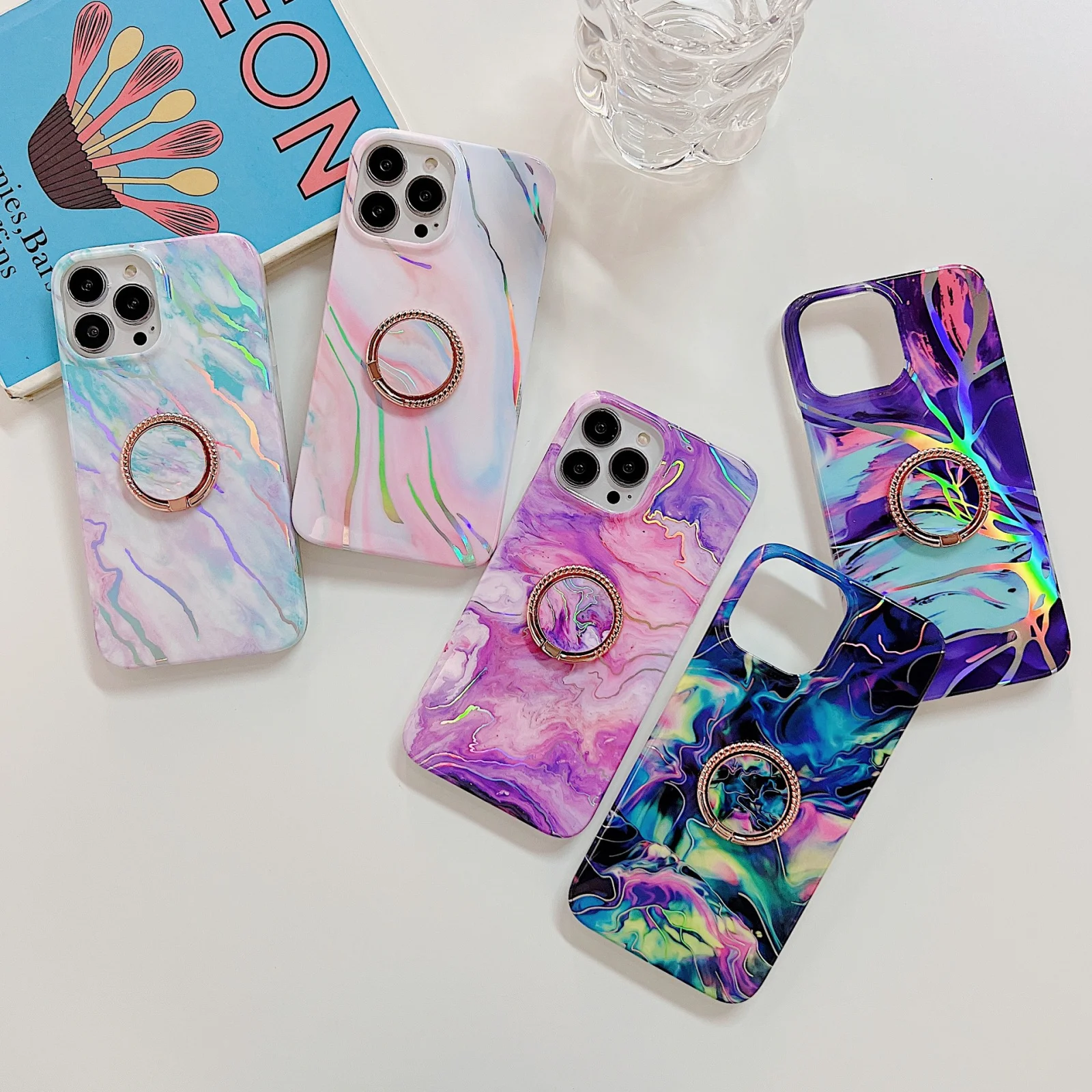 Ring Phone Case for iPhone 14 Pro Max Plus 5G Silicone and Soft TPU Shockproof Case with Ring Holder Marble Phone Case
Ring Phone Case for iPhone 14 Pro Max Plus 5G Silicone and Soft TPU Shockproof Case with Ring Holder Marble Phone Case