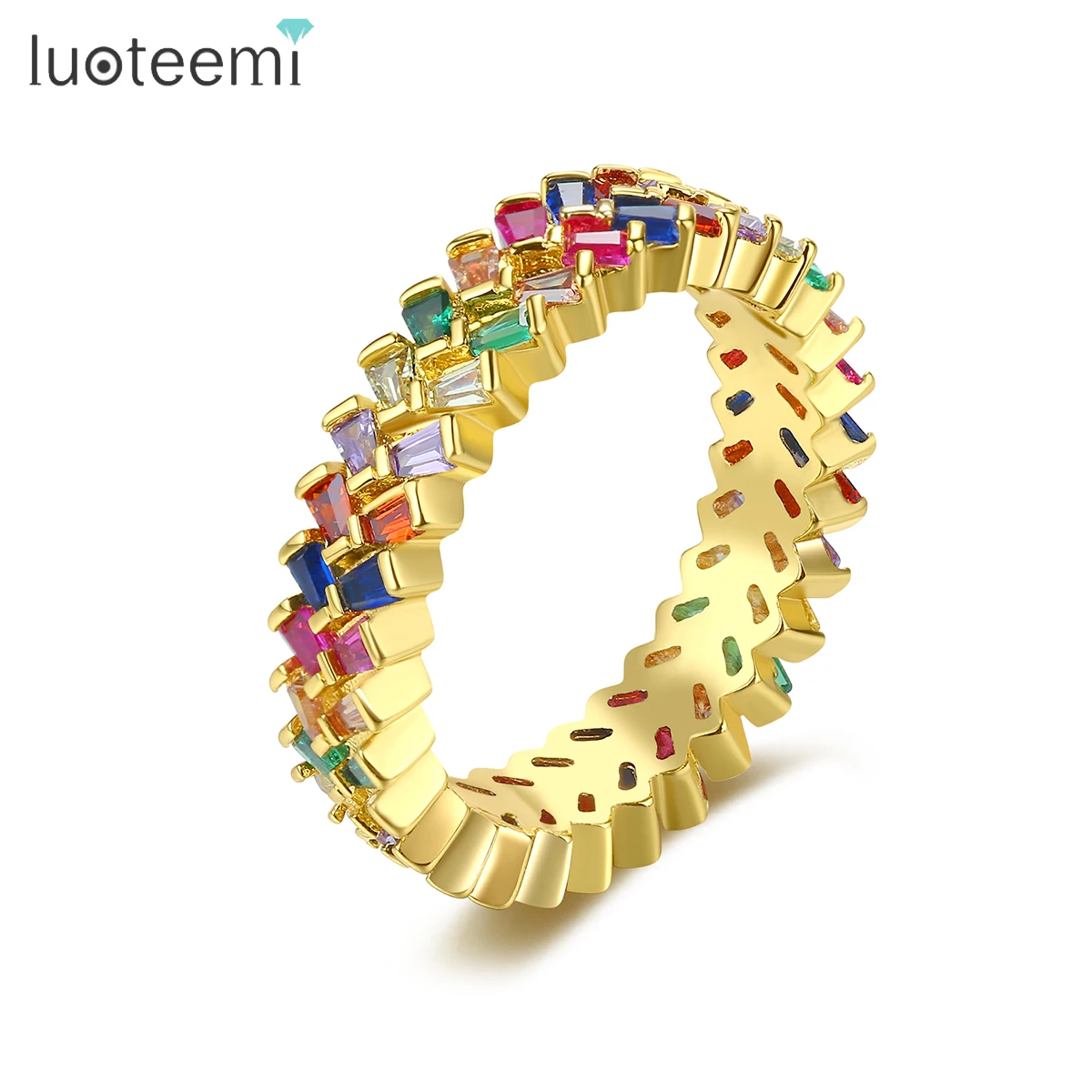 LUOTEEMI Double Layer Eternity Rings for Girls New Arrival Multiple Rainbow Colors Rings Party Gifts for Friends Hip Hop Gifts
LUOTEEMI Double Layer Eternity Rings for Girls New Arrival Multiple Rainbow Colors Rings Party Gifts for Friends Hip Hop Gifts