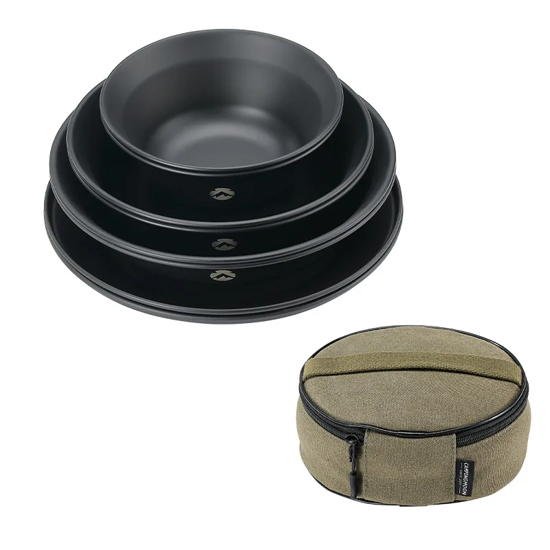 CAMPINGMOON Black Titanium Tableware Kit Plate Soup Rice Bowl With Storage Bag Plate Soup Rice Bowl Fruit Dish
CAMPINGMOON Black Titanium Tableware Kit Plate Soup Rice Bowl With Storage Bag Plate Soup Rice Bowl Fruit Dish