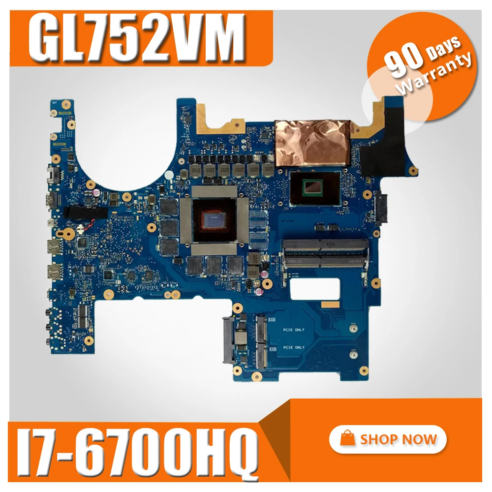with GTX 1070M 6GB cpu I7-6700HQ G752VM laptop Motherboard For Asus ROG G752VMK G752VM G752VML G752VS Mainboard motherboard
with GTX 1070M 6GB cpu I7-6700HQ G752VM laptop Motherboard For Asus ROG G752VMK G752VM G752VML G752VS Mainboard motherboard