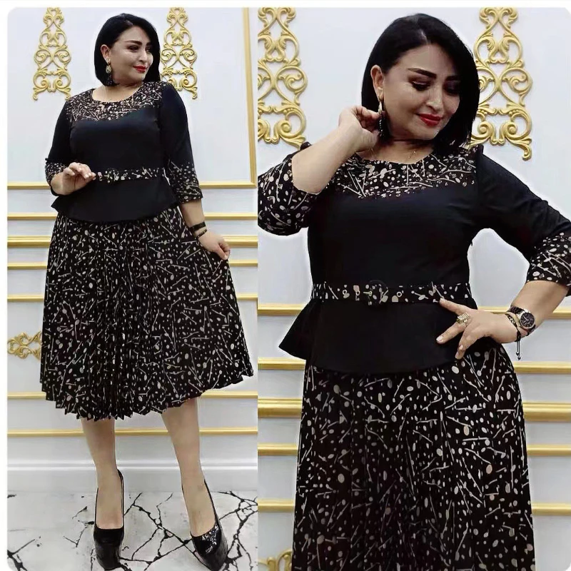 African Dresses for Women XL-4XL African Women Polyester 3/4 Sleeve Printing Knee-length Dress Dashiki African Clothes Women
African Dresses for Women XL-4XL African Women Polyester 3/4 Sleeve Printing Knee-length Dress Dashiki African Clothes Women