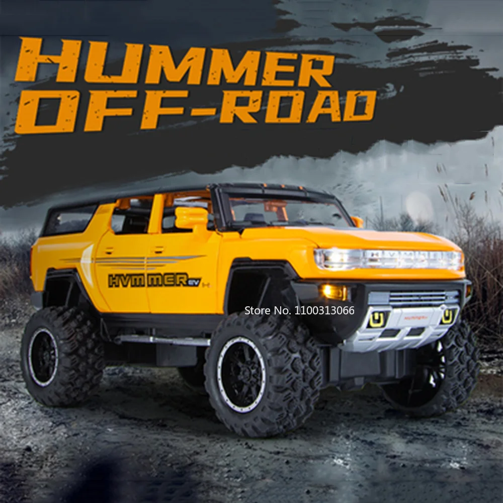 1/24 Hummer Alloy Off-Road Car Model Diecasts Metal Vehicles Toys Sound Light 6 Doors Can Be Opened Pull Back Collection Toys
1/24 Hummer Alloy Off-Road Car Model Diecasts Metal Vehicles Toys Sound Light 6 Doors Can Be Opened Pull Back Collection Toys