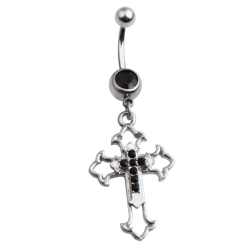 Hollow Cross Dangle Navel Ring 14G 316L Surgical Steel Belly Button Ring Clear Black CZ Punk Piercing Ombligo Oreja Body Jewelry
Hollow Cross Dangle Navel Ring 14G 316L Surgical Steel Belly Button Ring Clear Black CZ Punk Piercing Ombligo Oreja Body Jewelry