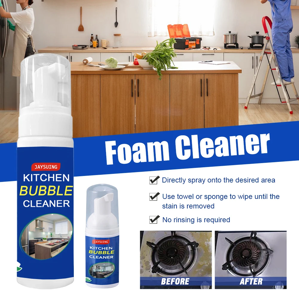 Kitchen Grease Cleaner 30/100/150/200ml Rust/Stain Remover Degreaser Easy Cleaning Spray Foam Cleaner Kitchen Cleaning Products
Kitchen Grease Cleaner 30/100/150/200ml Rust/Stain Remover Degreaser Easy Cleaning Spray Foam Cleaner Kitchen Cleaning Products