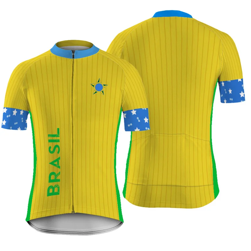 Brazil Summer Bike Jersey Short Sleeve Road Cycling Clothes Top Downhill Bicycl Shirt Race Sport Yellow Jacket Sweater Ride Wear
Brazil Summer Bike Jersey Short Sleeve Road Cycling Clothes Top Downhill Bicycl Shirt Race Sport Yellow Jacket Sweater Ride Wear