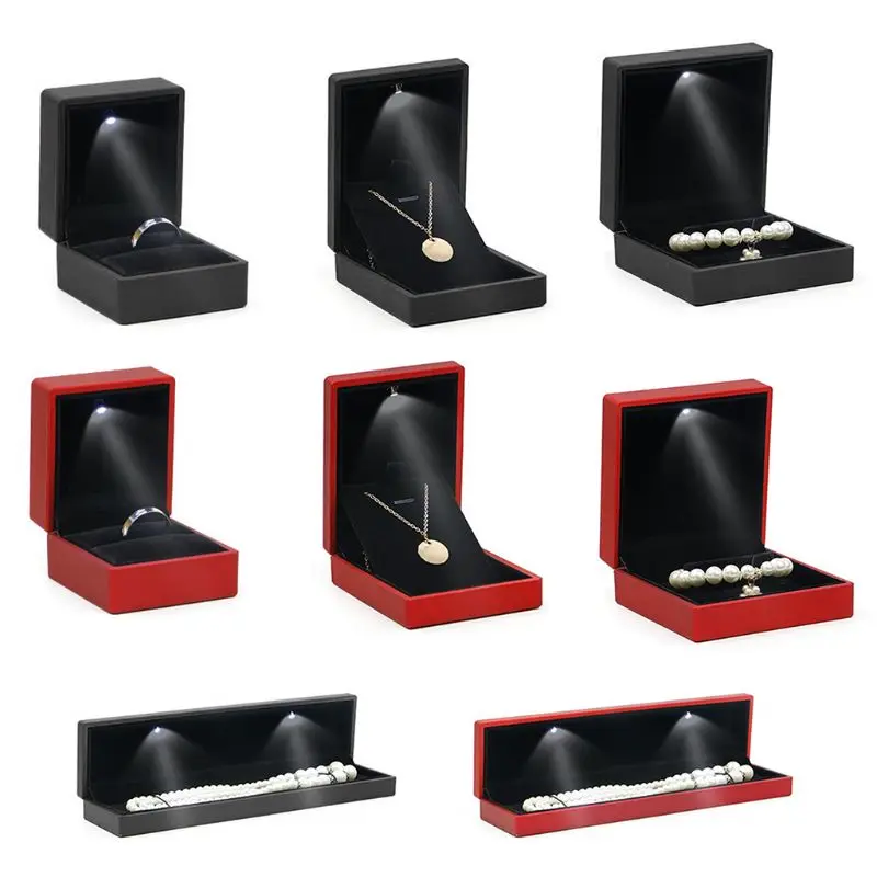 4XBE Engagement Ring Bearer Box with Light Earrings Jewelry Display Wedding Gift for
4XBE Engagement Ring Bearer Box with Light Earrings Jewelry Display Wedding Gift for