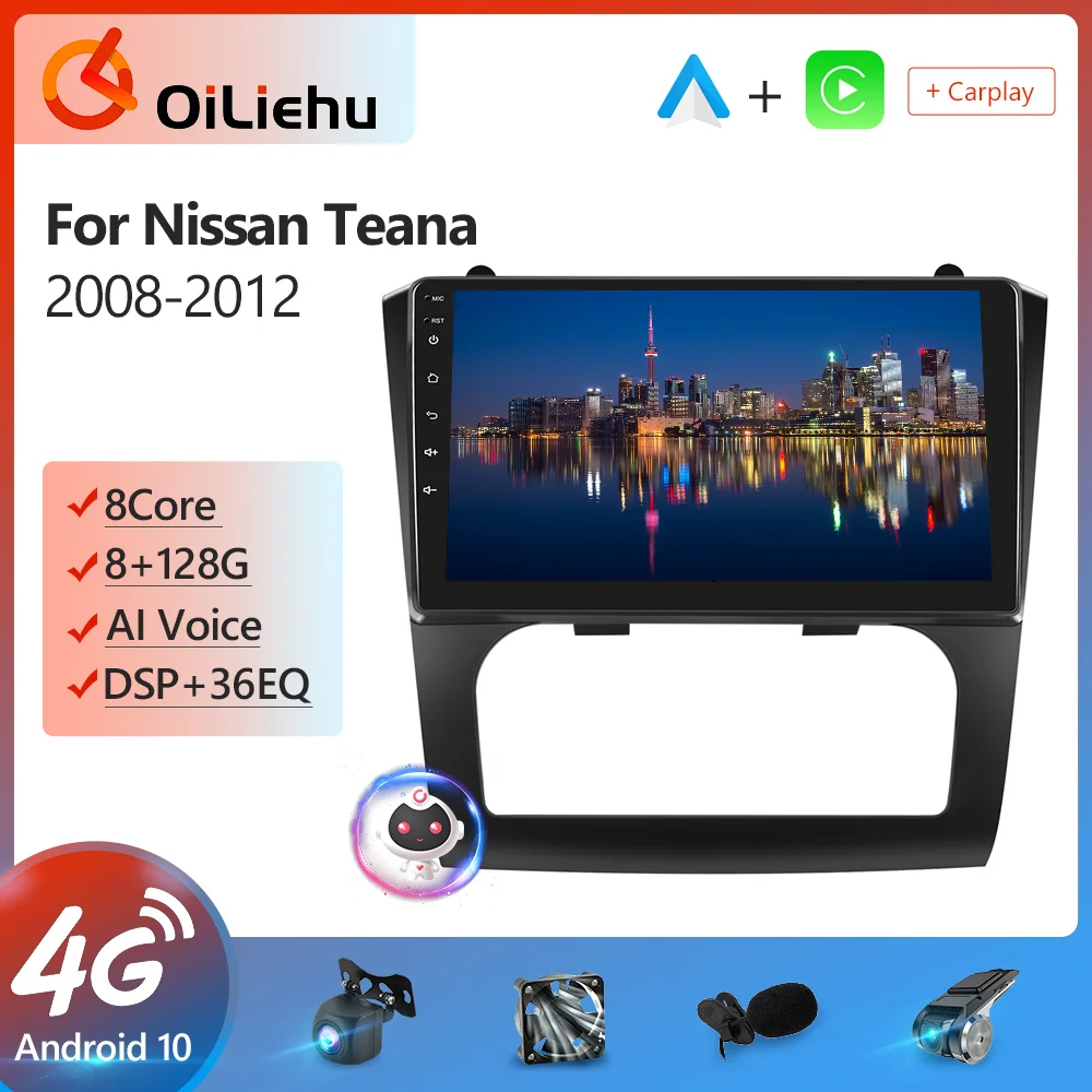 OiLiehu 4G Carplay Auto GPS 2 din Android 10 Car Radio Multimedia Video Player For Nissan Teana 2008-2012 DSP RDS FM Navigation
OiLiehu 4G Carplay Auto GPS 2 din Android 10 Car Radio Multimedia Video Player For Nissan Teana 2008-2012 DSP RDS FM Navigation