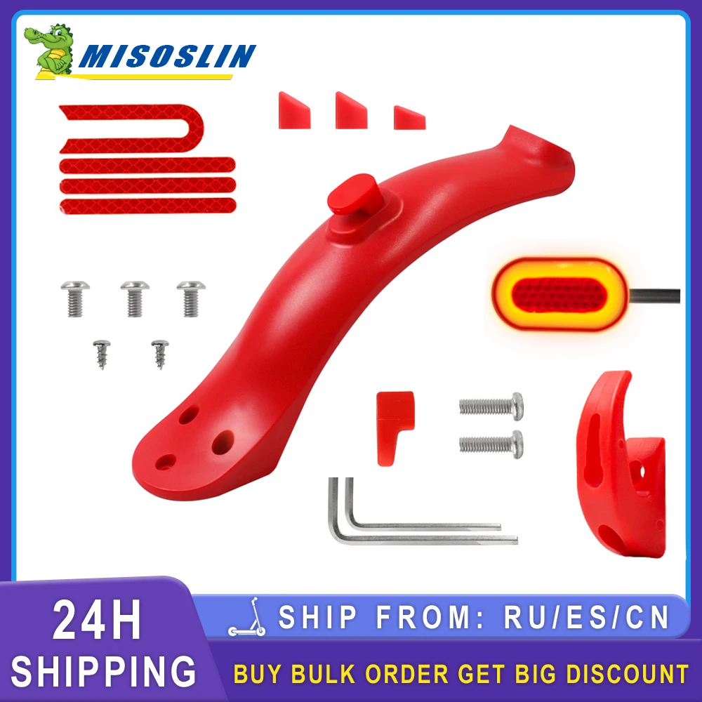 Rear Mudguard Fender Guard Bracket Hook Taillight Set For Xiaomi M365 Electric Scooter Replacement Accessories
Rear Mudguard Fender Guard Bracket Hook Taillight Set For Xiaomi M365 Electric Scooter Replacement Accessories