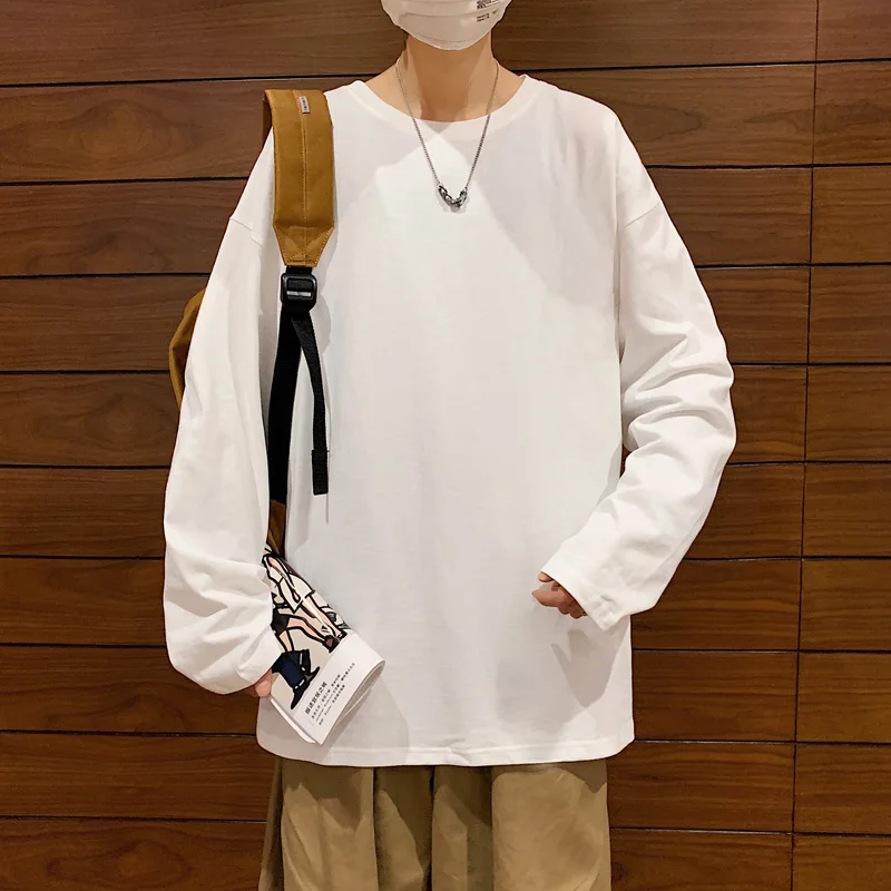 Crew Neck Long Sleeve Tee Shirts Man Loose Hip Hip Streetwear Casual Autumn New Tops Unisex Clothing Fashion Male T-shirts
Crew Neck Long Sleeve Tee Shirts Man Loose Hip Hip Streetwear Casual Autumn New Tops Unisex Clothing Fashion Male T-shirts