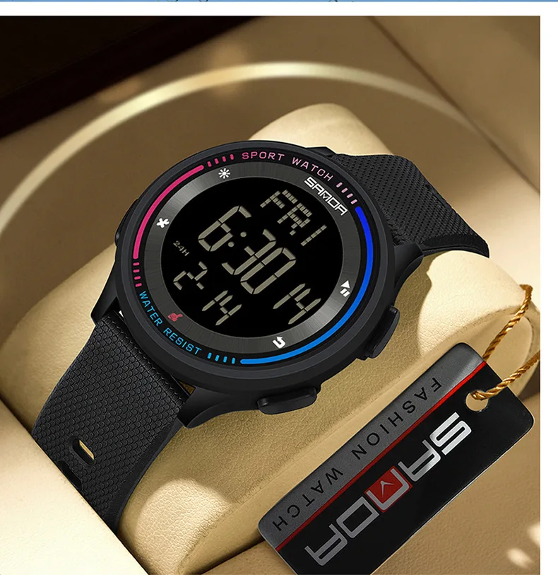 Sanda 6158 New Published Multiple Functions Outdoor Sports Waterproof Digital Movement LED Men Wrist Electronic Alarm Watches
Sanda 6158 New Published Multiple Functions Outdoor Sports Waterproof Digital Movement LED Men Wrist Electronic Alarm Watches