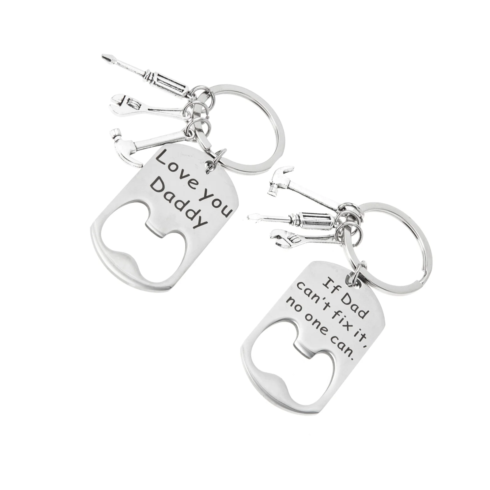 

Day Gifts Fathers Keychain Dad Father S From Daughter Key Chain Valentines Christmas Papa Gift Beer Keychains Opener Bottle