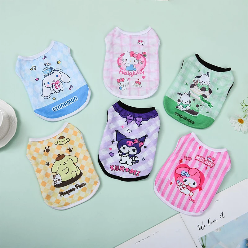 Hello Kitty Cinnamoroll аниме Kawaii Sanrio милый жилет для питомца My Melody Pompompurin Cat Dog дышащая одежда прекрасные игрушки
Hello Kitty Cinnamoroll аниме Kawaii Sanrio милый жилет для питомца My Melody Pompompurin Cat Dog дышащая одежда прекрасные игрушки