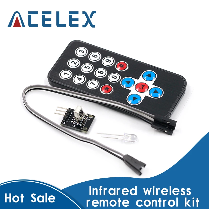 1LOT Infrared IR Wireless Remote Control Module Kits DIY Kit HX1838 For Arduino Pi
1LOT Infrared IR Wireless Remote Control Module Kits DIY Kit HX1838 For Arduino Pi