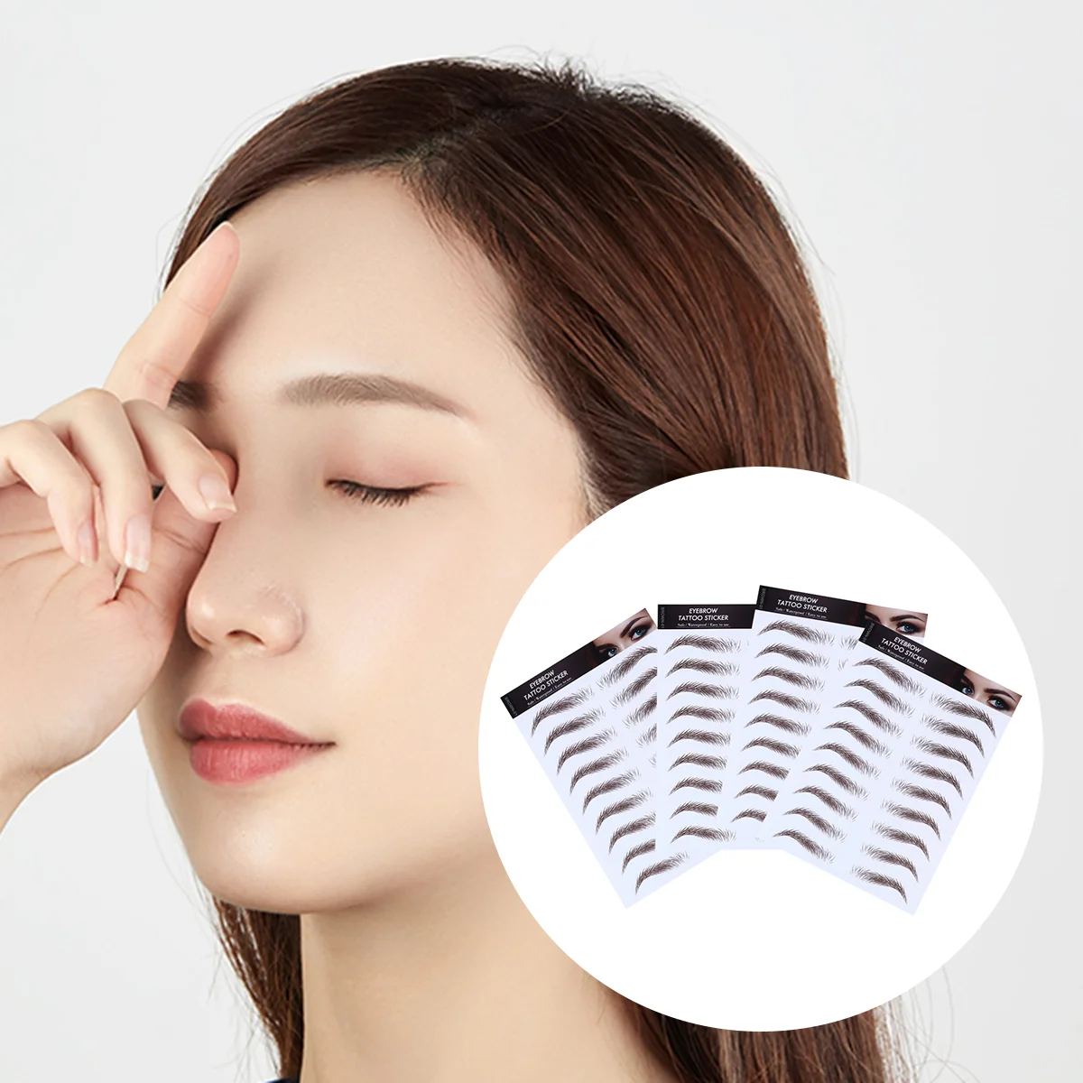 Eyebrow Stickers Eyebrows Sticker Brow Makeup Fake Temporary Waterproof False Transfer 6D Hair Peel Off 4D Realistic Grooming
Eyebrow Stickers Eyebrows Sticker Brow Makeup Fake Temporary Waterproof False Transfer 6D Hair Peel Off 4D Realistic Grooming