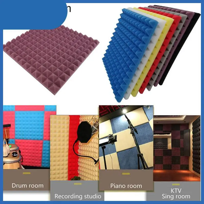 300x300x25mmStudio Acoustic Soundproof Foam Pyramid Sound Absorption Treatment Panel Tile Wedge Sponge Audio Recording
300x300x25mmStudio Acoustic Soundproof Foam Pyramid Sound Absorption Treatment Panel Tile Wedge Sponge Audio Recording