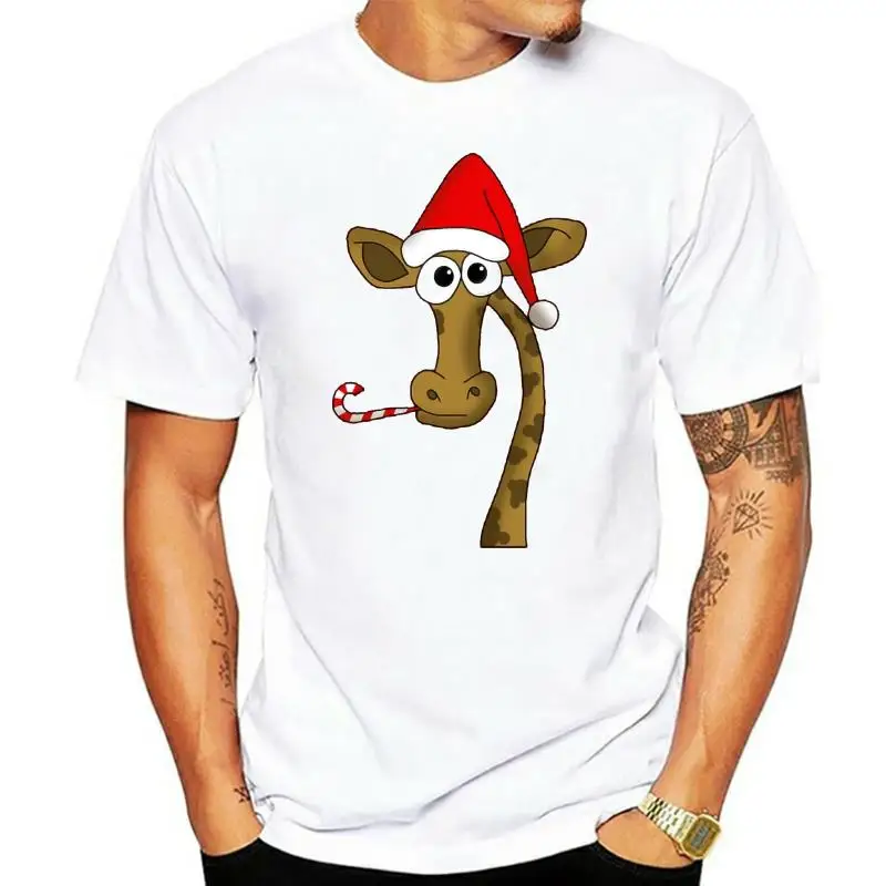 Printed Christmas giraffe Men T Shirt Cotton tshirt O-Neck Short-Sleeve Women T-Shirt
Printed Christmas giraffe Men T Shirt Cotton tshirt O-Neck Short-Sleeve Women T-Shirt