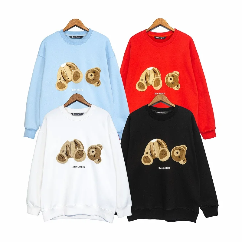 2023 New Spring Autumn PALM X ANGELS Plush Bear round neck pullover Hoodie men and women Couple casual Fashion long sleeves Top
2023 New Spring Autumn PALM X ANGELS Plush Bear round neck pullover Hoodie men and women Couple casual Fashion long sleeves Top