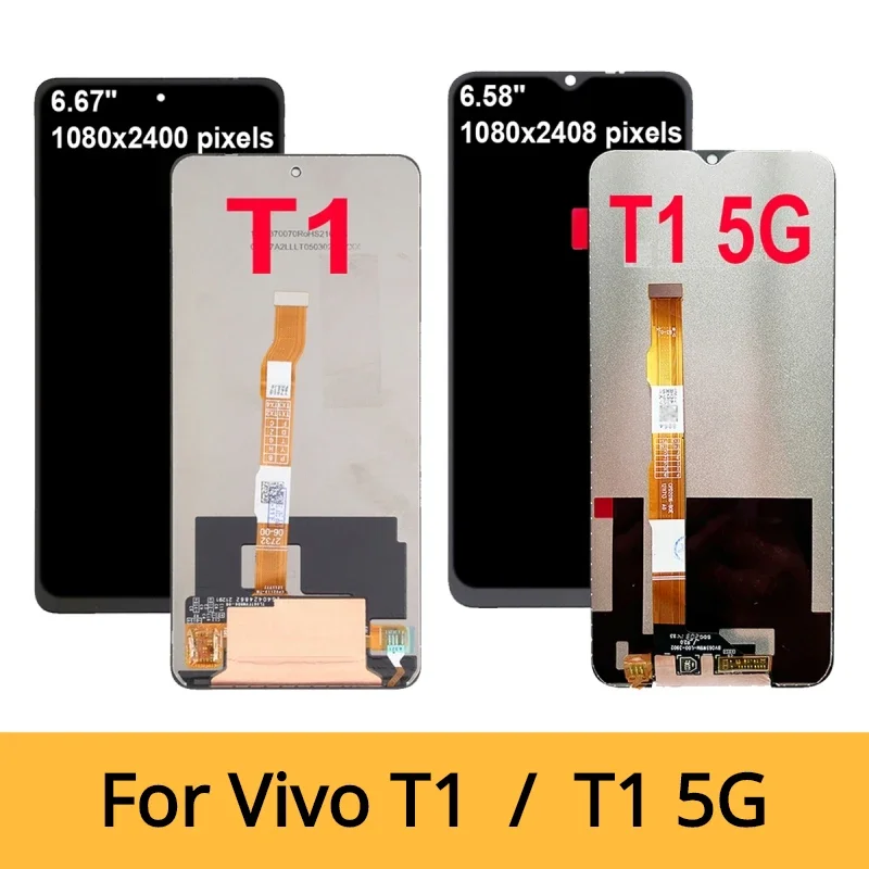 Для Vivo T1 5G V2141 V2157 ЖК-дисплей сменный преобразователь сенсорного экрана в сборе
