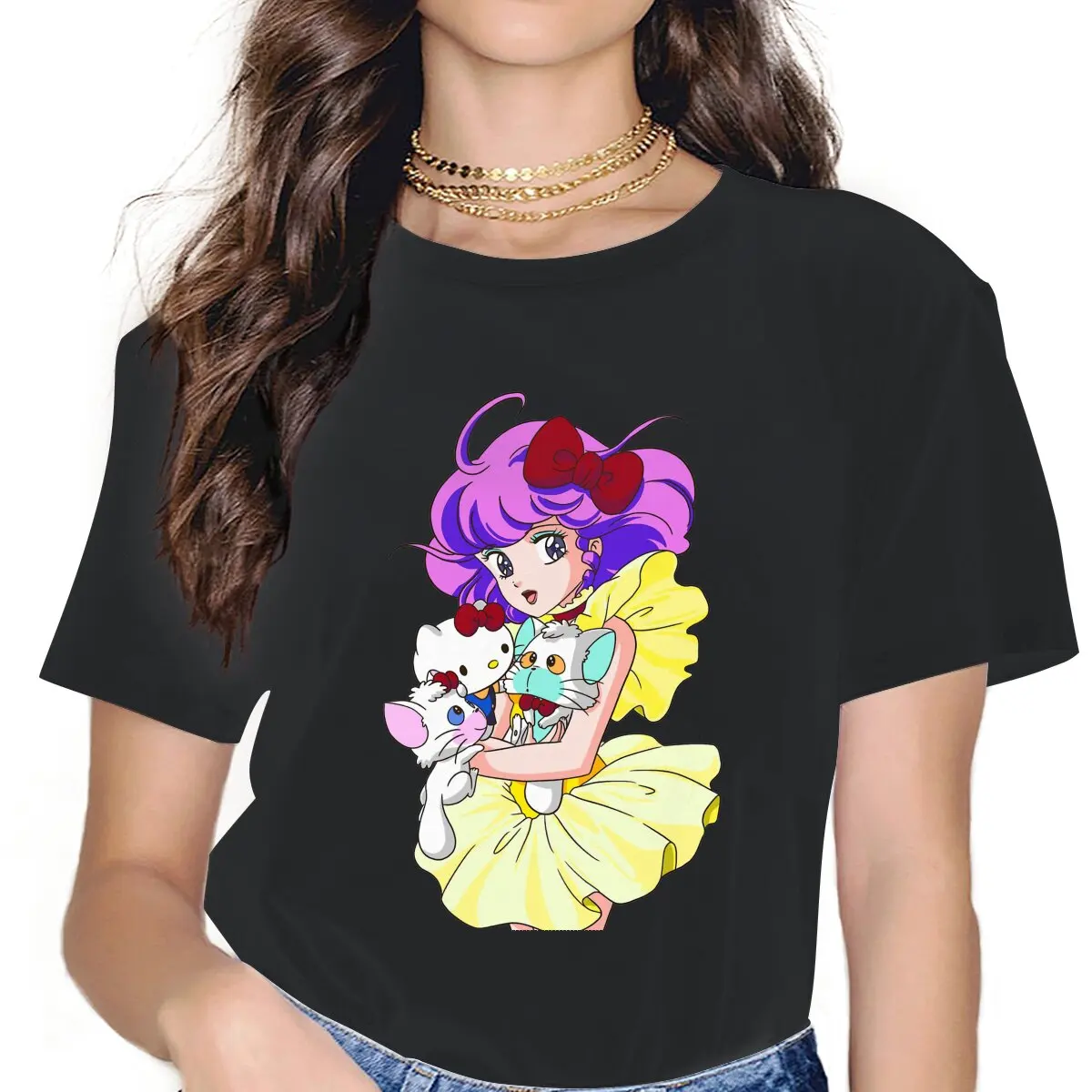 Hug Women Tshirts Magical Angel Creamy Mami Gothic Vintage Female Clothing Cotton Graphic Clothes 
Hug Women Tshirts Magical Angel Creamy Mami Gothic Vintage Female Clothing Cotton Graphic Clothes