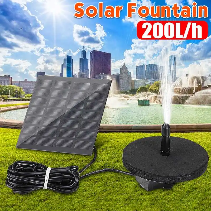Solar Panel Powered Water Fountain Pool Pond Garden Water Sprinkler Sprayer with Water Pump & 6 Nozzles
Solar Panel Powered Water Fountain Pool Pond Garden Water Sprinkler Sprayer with Water Pump & 6 Nozzles