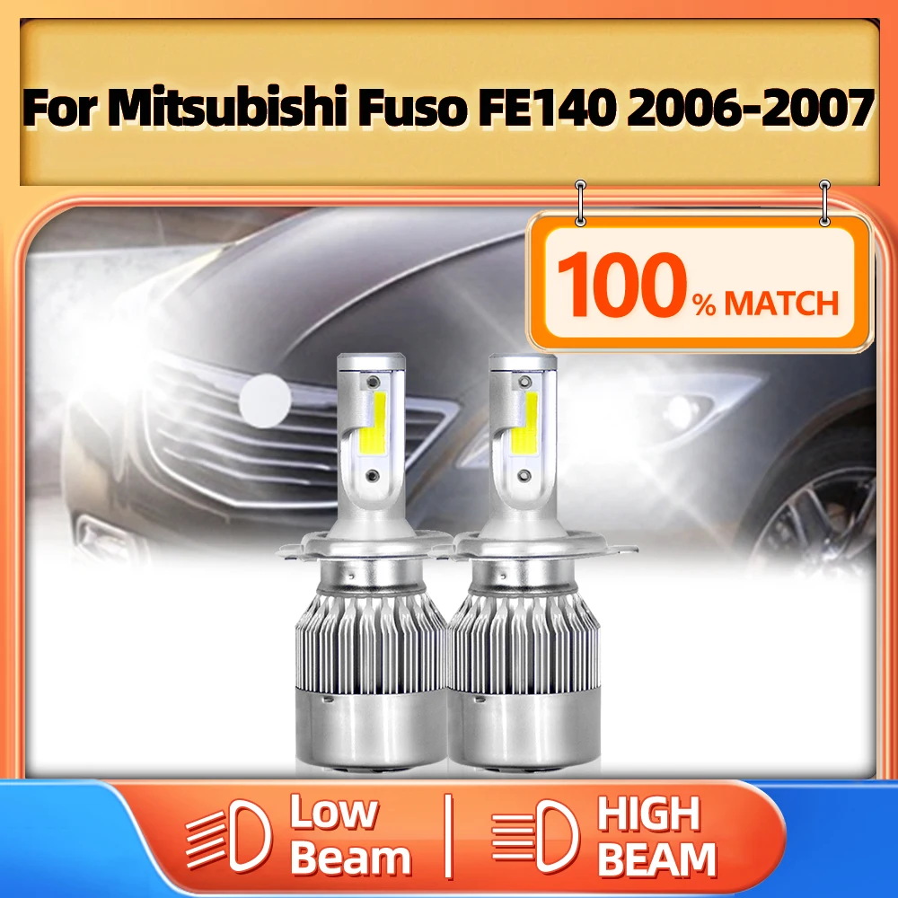 2Pcs H4 LED Car Headlight Bulbs 120W 20000LM Car Light 12V 6000K White Auto Headlamp For Mitsubishi Fuso FE140 2006 2007
2Pcs H4 LED Car Headlight Bulbs 120W 20000LM Car Light 12V 6000K White Auto Headlamp For Mitsubishi Fuso FE140 2006 2007