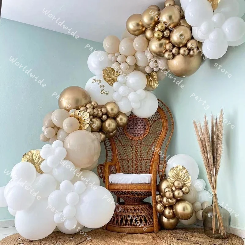 Balloon Arch Garland Kit White Sand 155pcs Beige Happy Birthday Decoration Girl/Boy Gold Globos Wedding Party Decor Supplies
Balloon Arch Garland Kit White Sand 155pcs Beige Happy Birthday Decoration Girl/Boy Gold Globos Wedding Party Decor Supplies