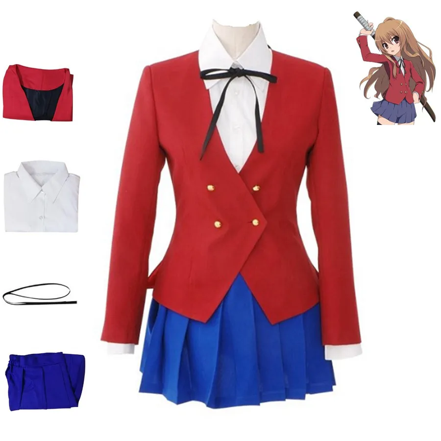 Костюм для косплея из аниме «TIGER×DRAGON Aisaka Taiga», красное пальто, рубашка, темно-синяя юбка, Бабочка, униформа для взрослых мужчин и женщин Jk, япо... 
Костюм для косплея из аниме «TIGER×DRAGON Aisaka Taiga», красное пальто, рубашка, темно-синяя юбка, Бабочка, униформа для взрослых мужчин и женщин Jk, япо...