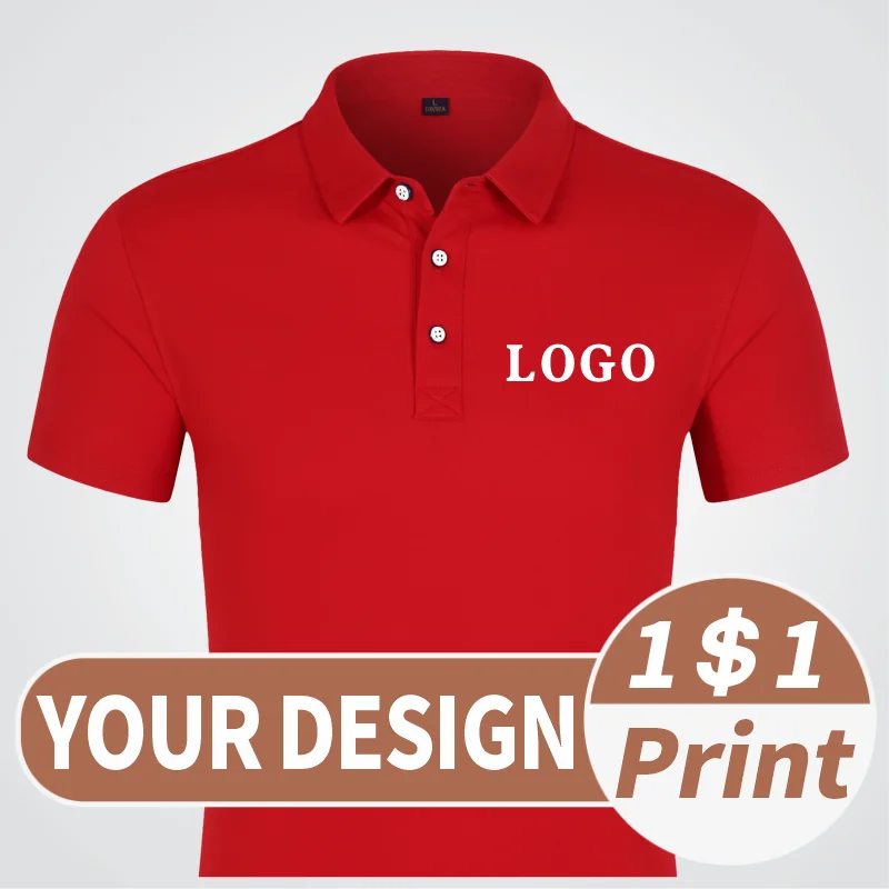 Summer casual POLO shirt embroidery Shirt logo design Casual short sleeved custom logo Polo shirt with lapel print fashion
Summer casual POLO shirt embroidery Shirt logo design Casual short sleeved custom logo Polo shirt with lapel print fashion