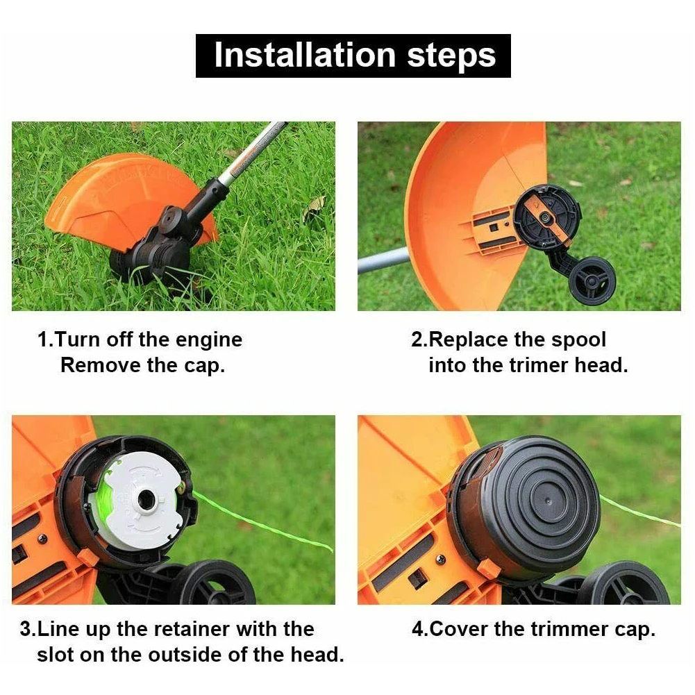 Катушка и 2 колпачка для садового триммера WORX WA0014 WG168 WG184 WG190 WG191, 6 шт.
Катушка и 2 колпачка для садового триммера WORX WA0014 WG168 WG184 WG190 WG191, 6 шт.