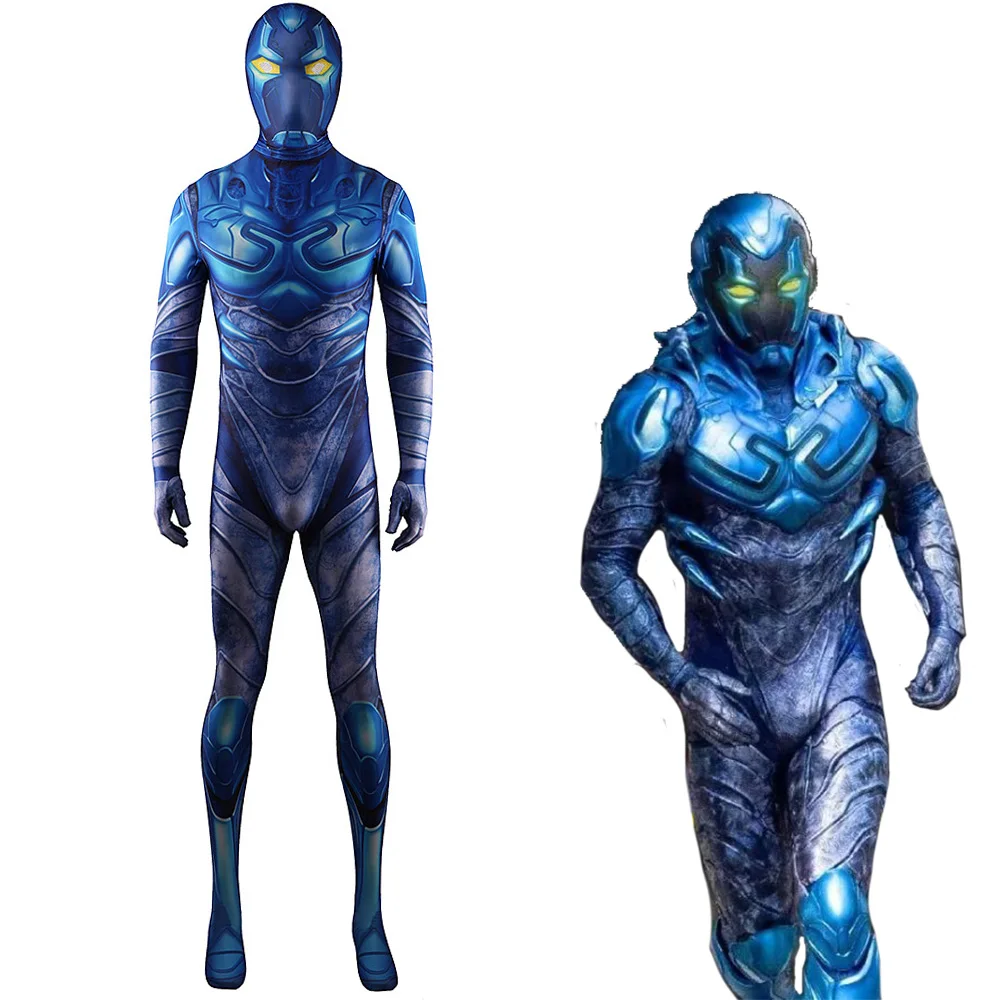 Superhero Blue Beetle Cosplay Costume Spandex Zentai Suits Superhero Bodysuit Jumpsuit Halloween Costume Cosplay for Adult Kids 
Superhero Blue Beetle Cosplay Costume Spandex Zentai Suits Superhero Bodysuit Jumpsuit Halloween Costume Cosplay for Adult Kids
