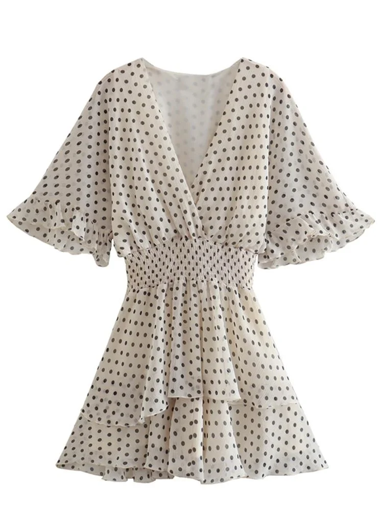 MESTTRAF Sexy 2022 Women Polka Dots Laminate Decoration Mini Dress Vintage Short Sleeve Elastic Waist Female Dresses Vestidos
MESTTRAF Sexy 2022 Women Polka Dots Laminate Decoration Mini Dress Vintage Short Sleeve Elastic Waist Female Dresses Vestidos