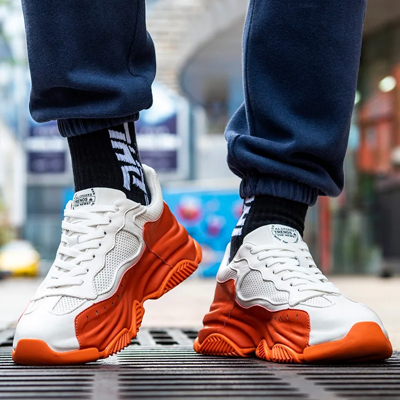 Hong Kong Style Contrast Color Men's Shoes Summer Hollow Breathable Height Increasing Insole Dad Shoes Platform Sports Casual
Hong Kong Style Contrast Color Men's Shoes Summer Hollow Breathable Height Increasing Insole Dad Shoes Platform Sports Casual