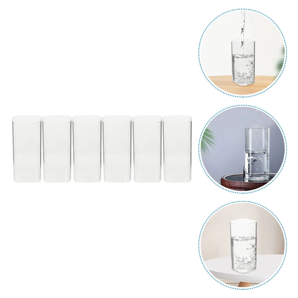 6pcs Glass Tea Cups Glass Water Cups Bar Glasses Bar Glassware Clear Square Glasses Drinking Glasses Square Drinking Glasses
6pcs Glass Tea Cups Glass Water Cups Bar Glasses Bar Glassware Clear Square Glasses Drinking Glasses Square Drinking Glasses