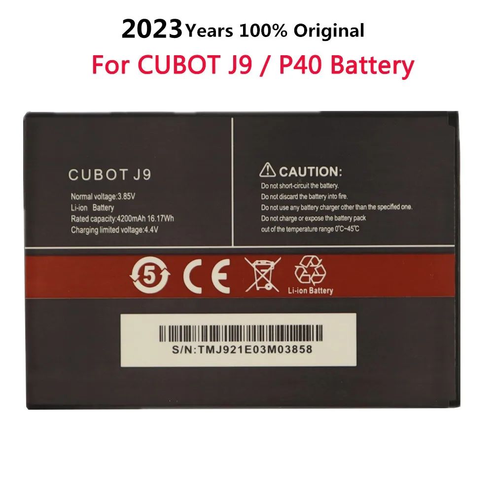 Оригинальный аккумулятор Cubot 2023 года для смартфона Cubot J9/P40, батарея AUCC 4200 мАч, сменные батареи для телефона большой емкости
Оригинальный аккумулятор Cubot 2023 года для смартфона Cubot J9/P40, батарея AUCC 4200 мАч, сменные батареи для телефона большой емкости